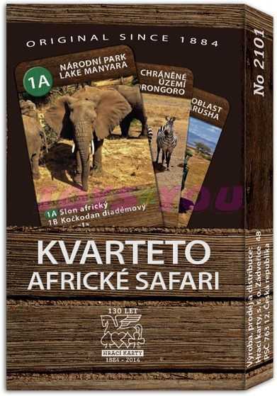 Karty hrací  kvarteto 2101 AFRIKA 