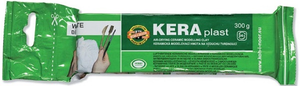 Modelovací hmota KERA  300g bílá 131708