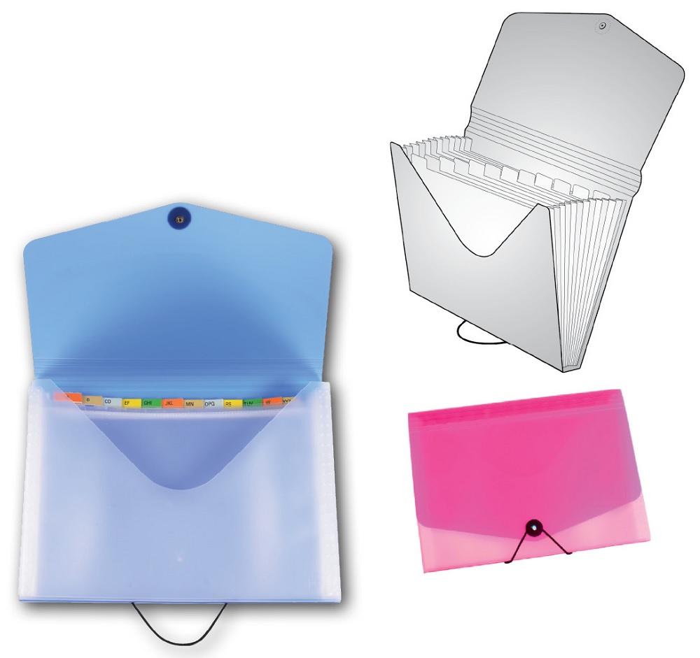 Organizér na dokumenty 13 kapes 2-376, 2-377