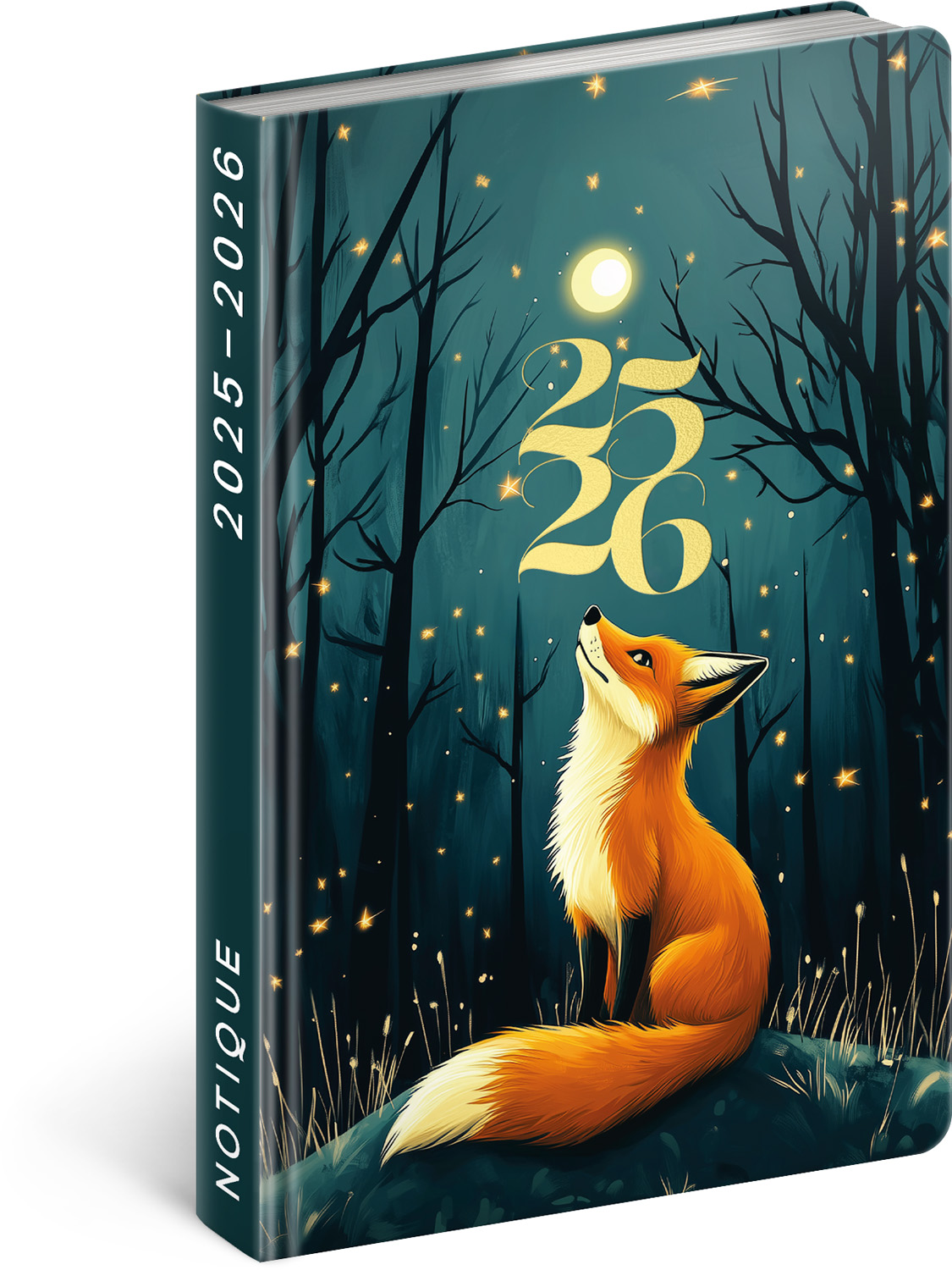 *P26  PGD-35535-V  NOTIQUE 18měsíční diář Petito – Liška 2025/2026, 11 x 17 cm