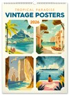 *P26  PGN-35183  NOTIQUE Nástěnný kalendář Vintage plakáty – tropické ráje 2026, 33 x 46 cm