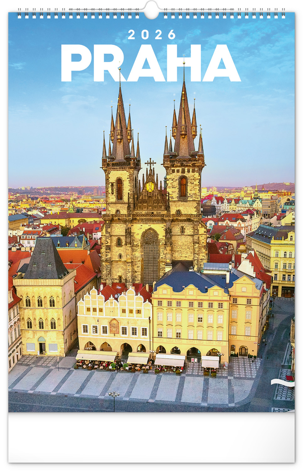 *P26  PGN-35725-L  NOTIQUE Nástěnný kalendář Praha 2026, 33 x 46 cm