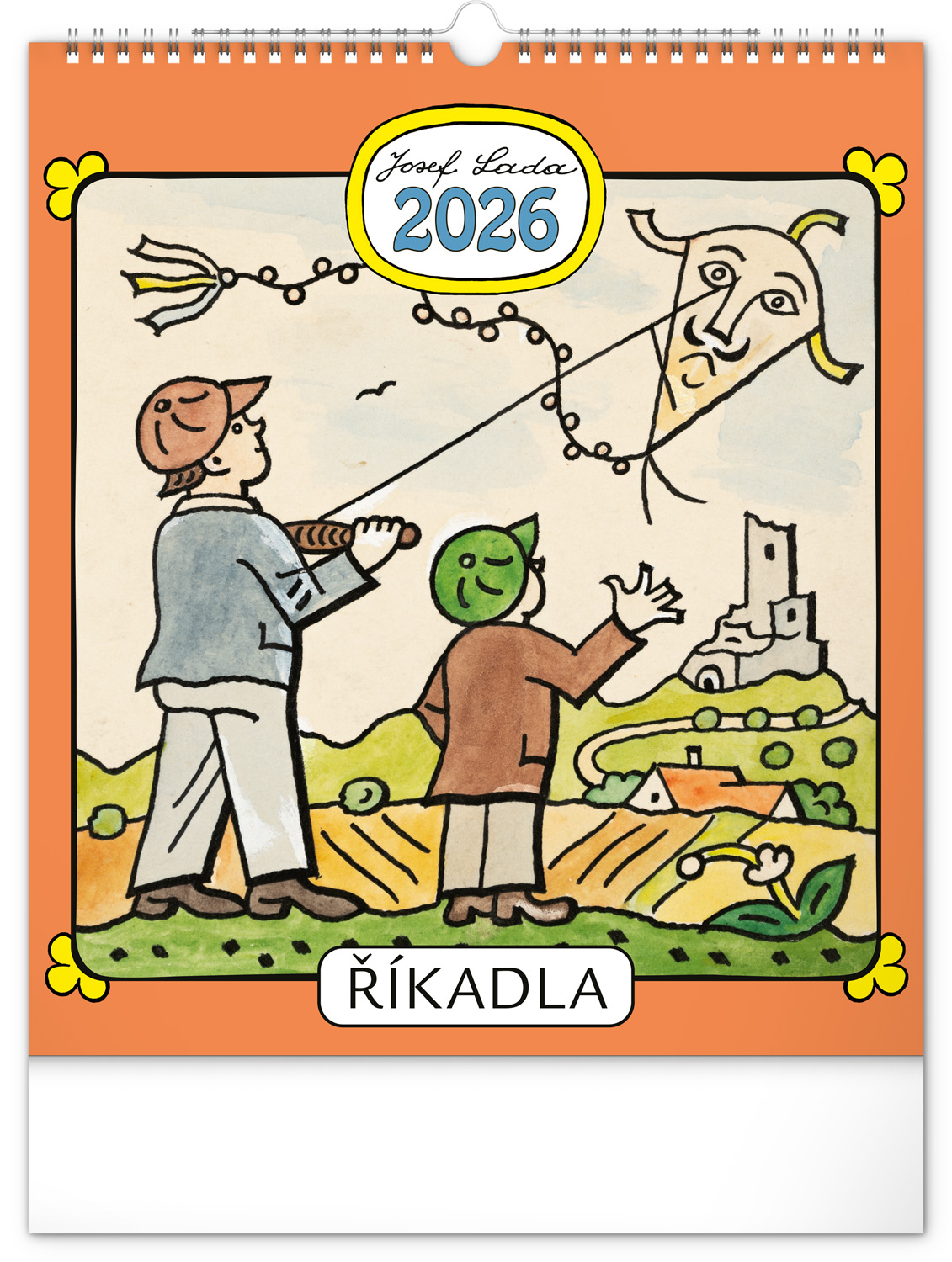 *P26  PGN-35744-L  NOTIQUE Nástěnný kalendář Josef Lada – Říkadla 2026, 30 x 34 cm