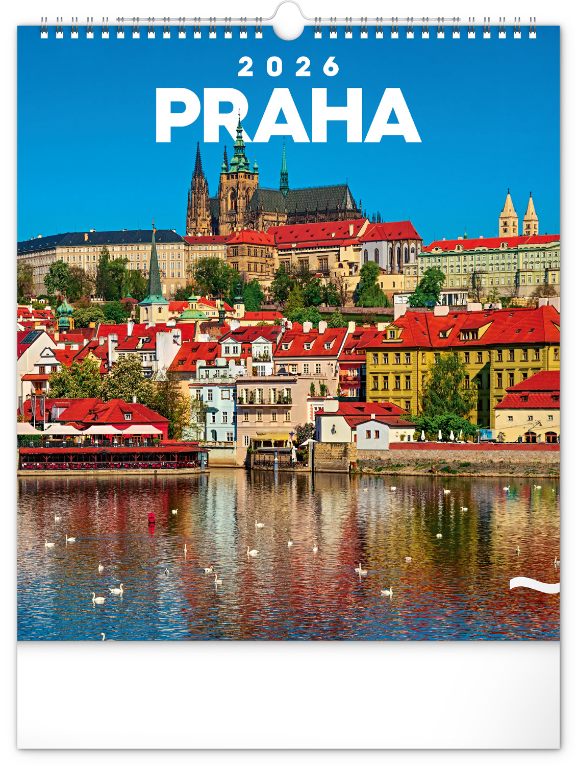 *P26  PGN-35746-L  NOTIQUE Nástěnný kalendář Praha 2026, 30 x 34 cm