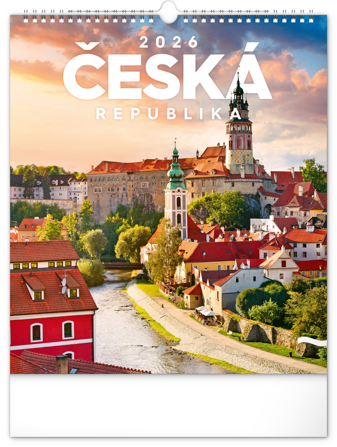 *P26  PGN-35750-L  NOTIQUE Nástěnný kalendář Česká republika 2026, 30 x 34 cm