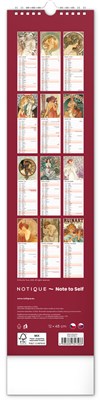 NOTIQUE Nástěnný kalendář Alfons Mucha