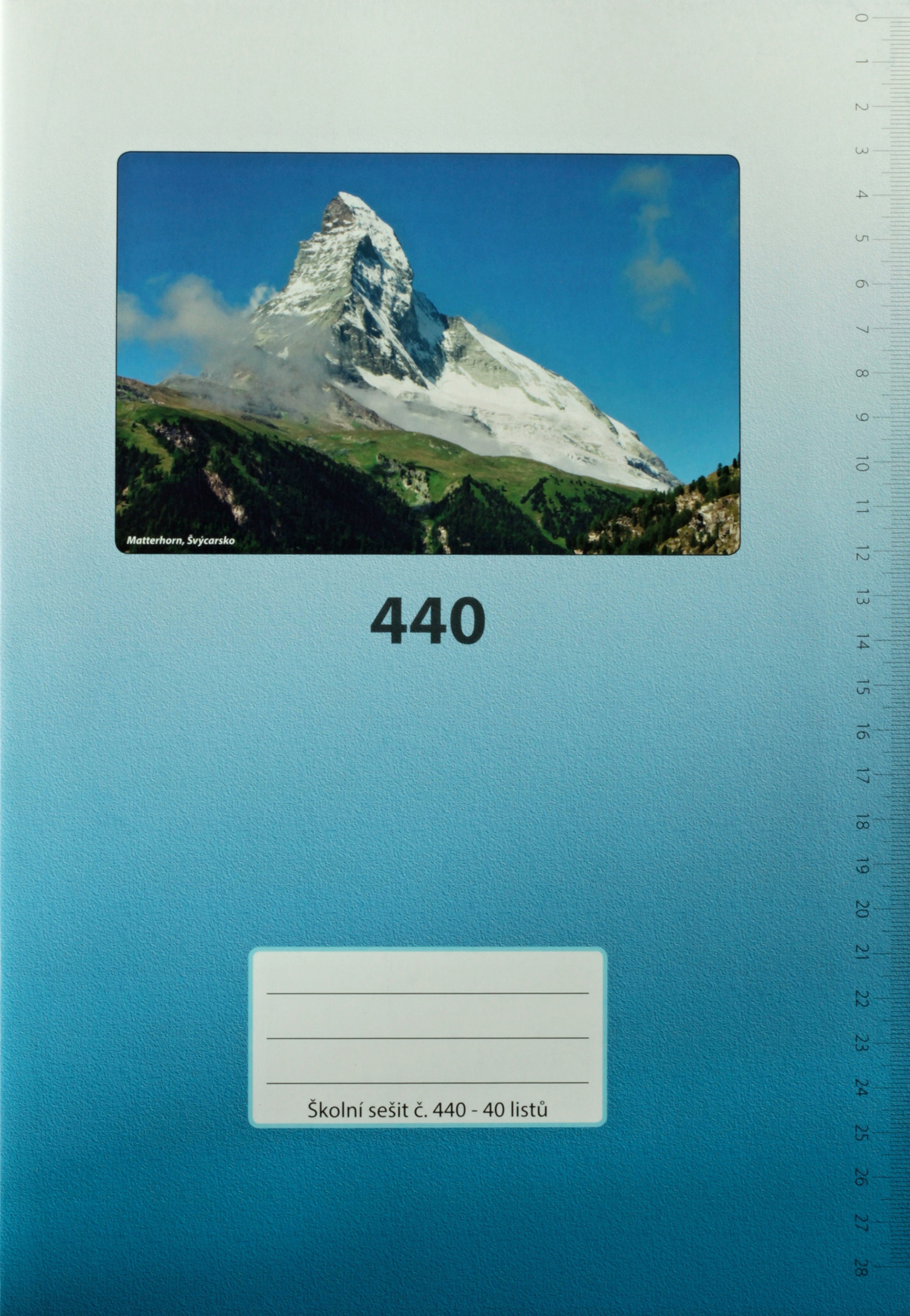 Sešit 440 bezdřevý A4 40 listů čistý