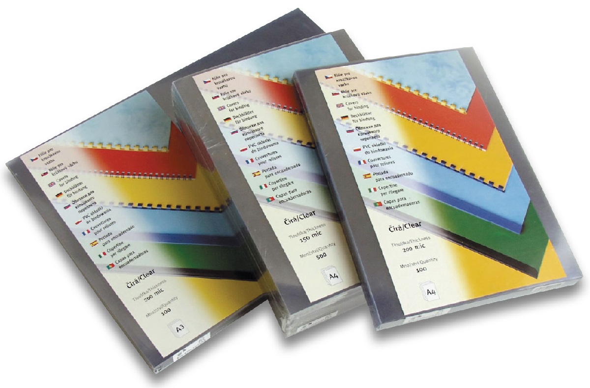 Vazba - folie čirá A3 200 mic