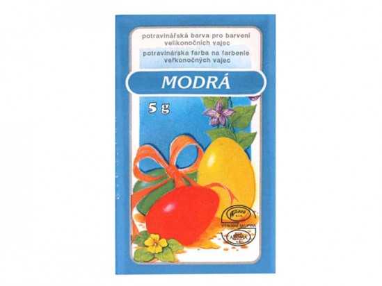 Velikonoční barva na vajíčka, 5g, modrá