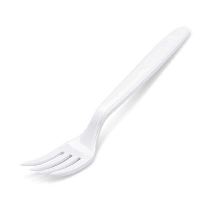 Vidlička (PP) znovu použitelná bílá 18,5cm /50ks/ 22007