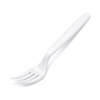 Vidlička (PP) znovu použitelná bílá 18,5cm /50ks/ 22007