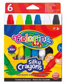 Voskovky Silky / 6ks 3v1 v tužce Colorino R36061PTR