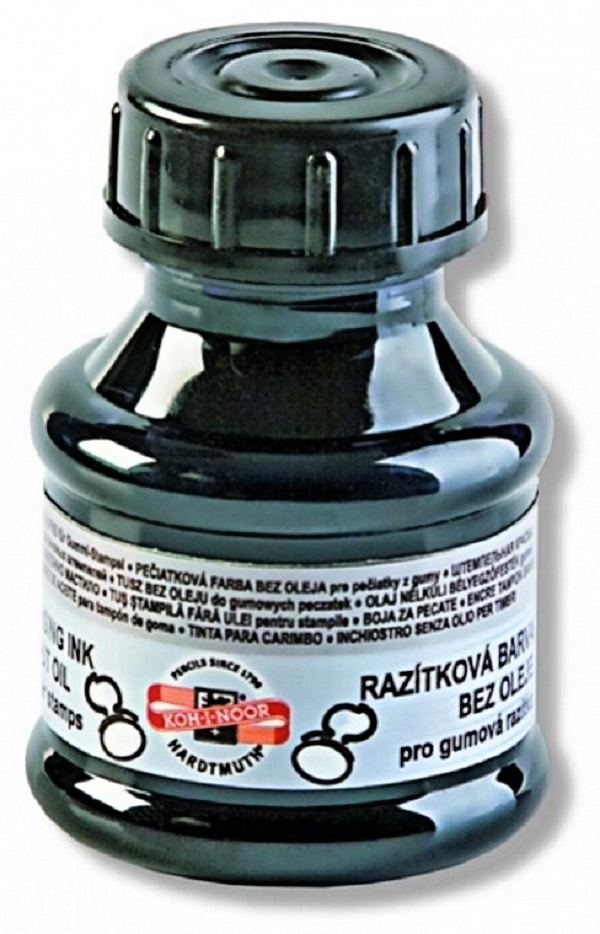 barva razítková 50g černá