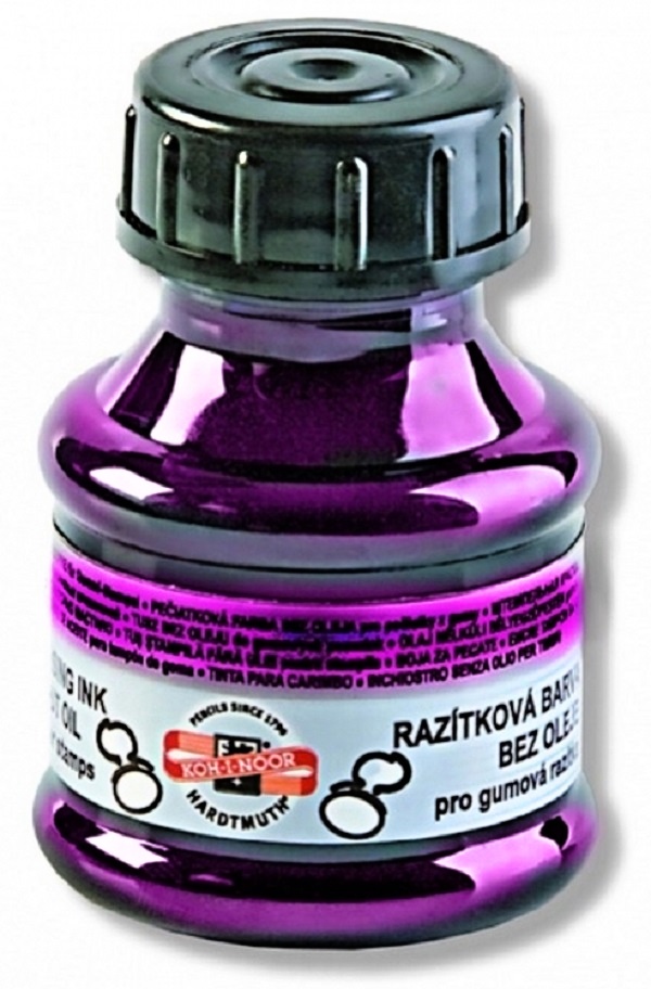 barva razítková 50g fialová