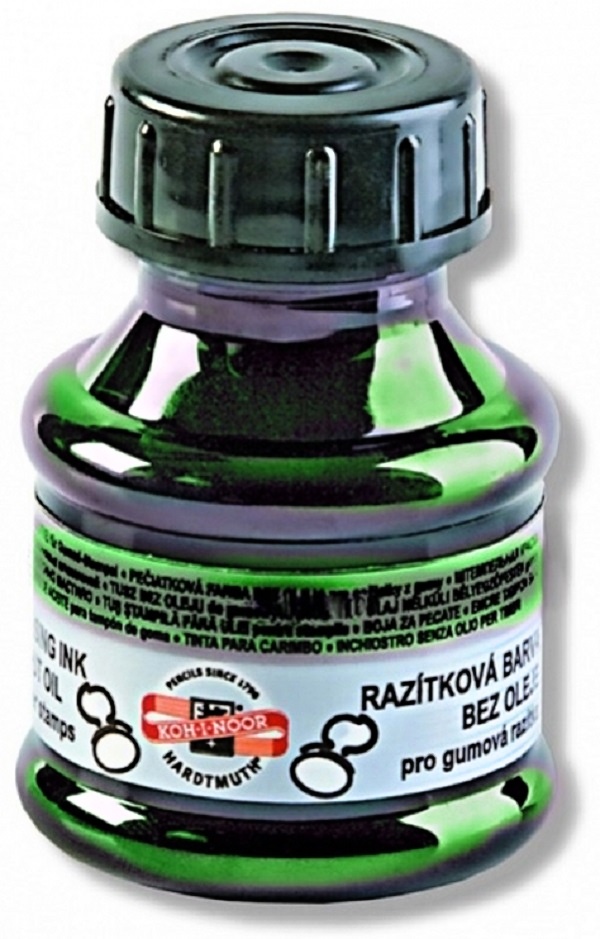 barva razítková 50g zelená