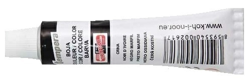 barva temperová 16ml 162610/1700 čerň kostní