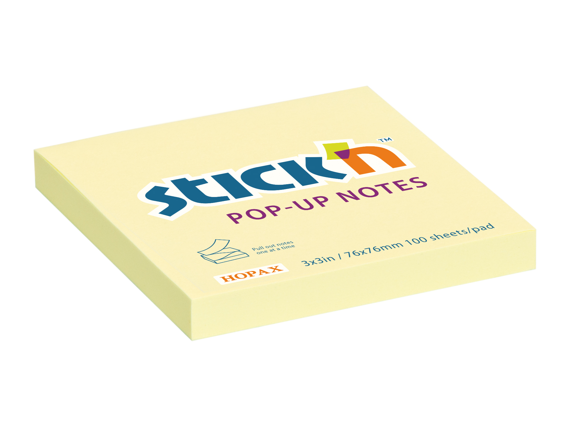 bloček samolepicí Pop-up, 76x76mm, Stick'n, 21395