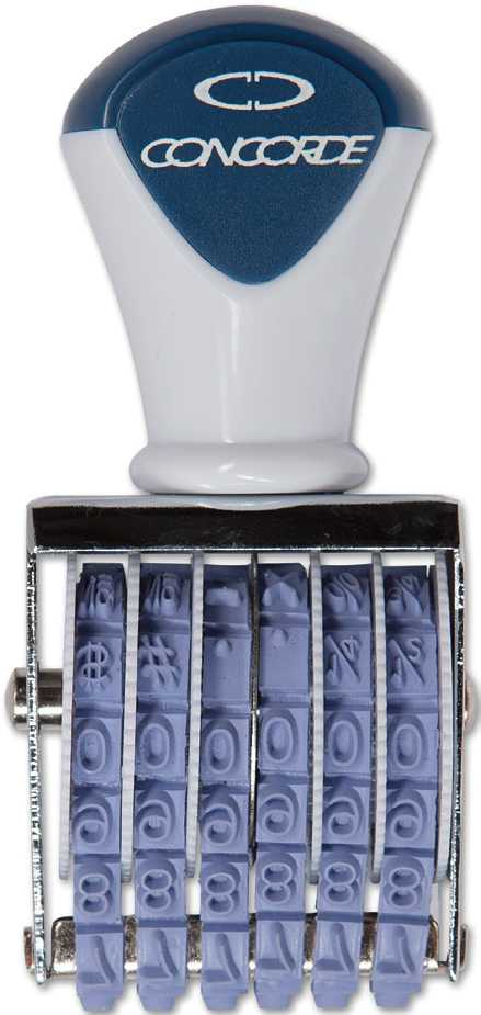 číslovačka Concorde (nesamobarvicí)