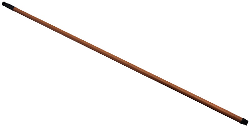 hůl kovová 130cm imitace dřeva,jemný závit 890 1002