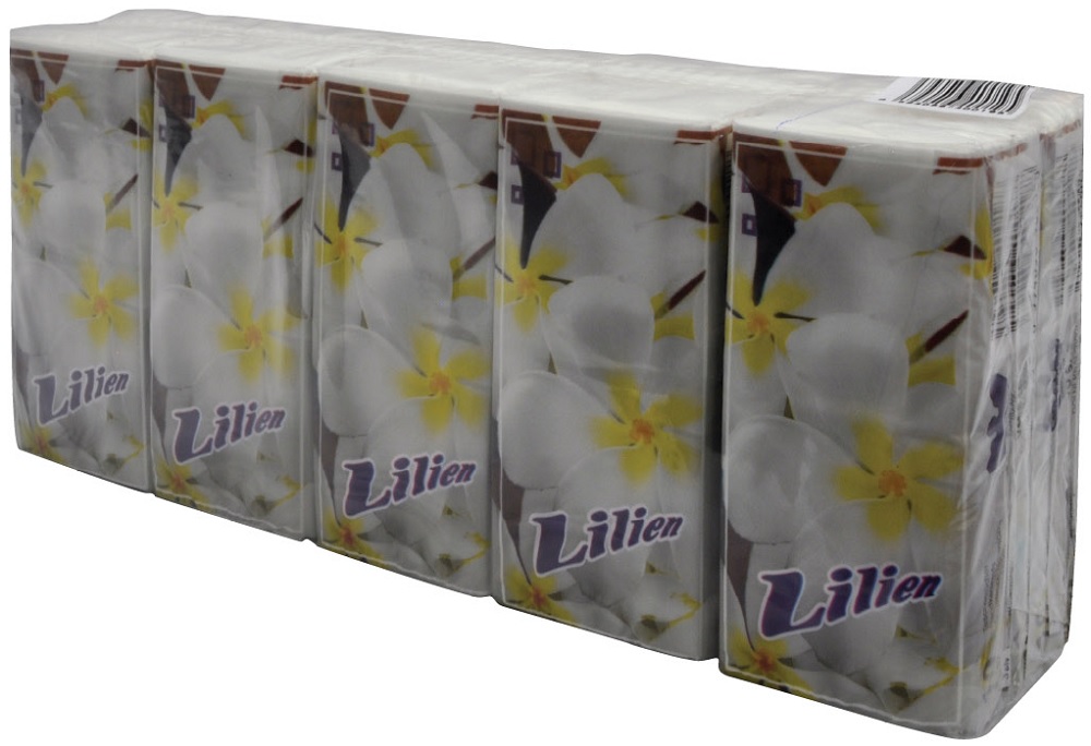 kapesníčky Lilien 3-vr. 10x10ks   (krabice 27 bal.)