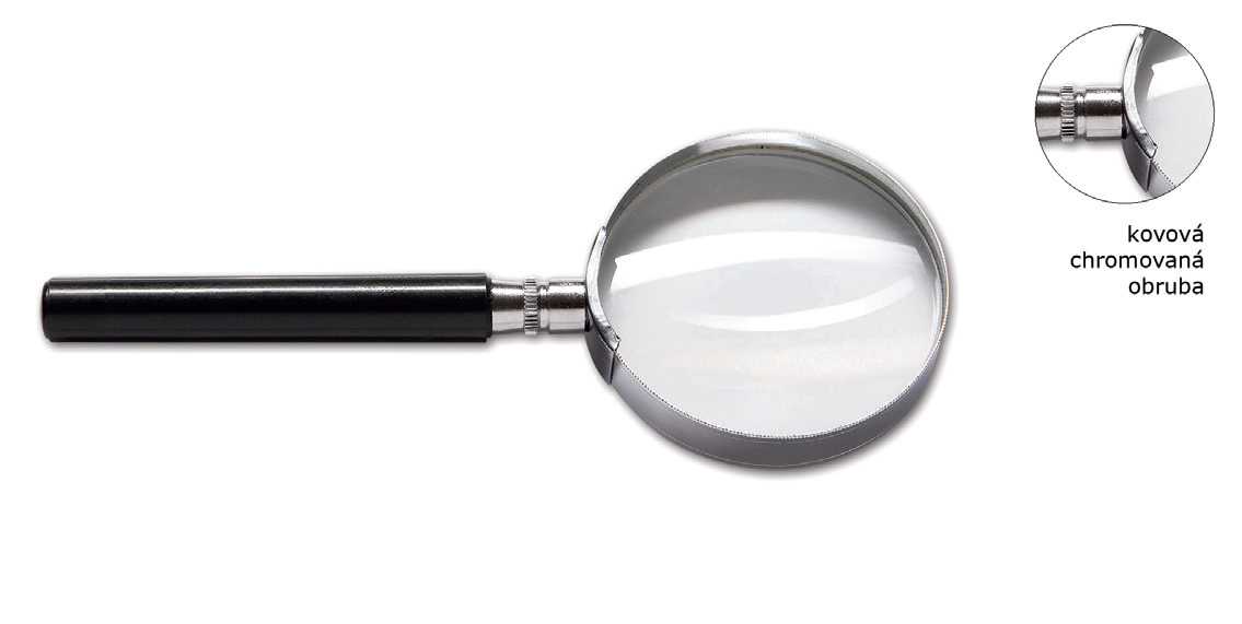 lupa  75mm kovová A65654
