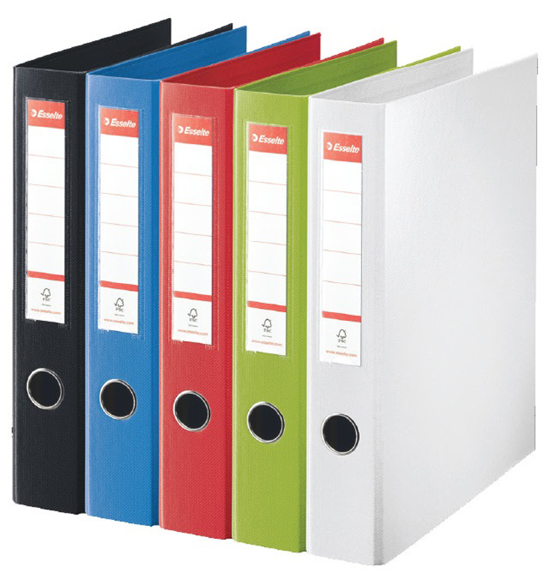 pořadač A4 35mm čtyřkr. žlutý ESSELTE 14458