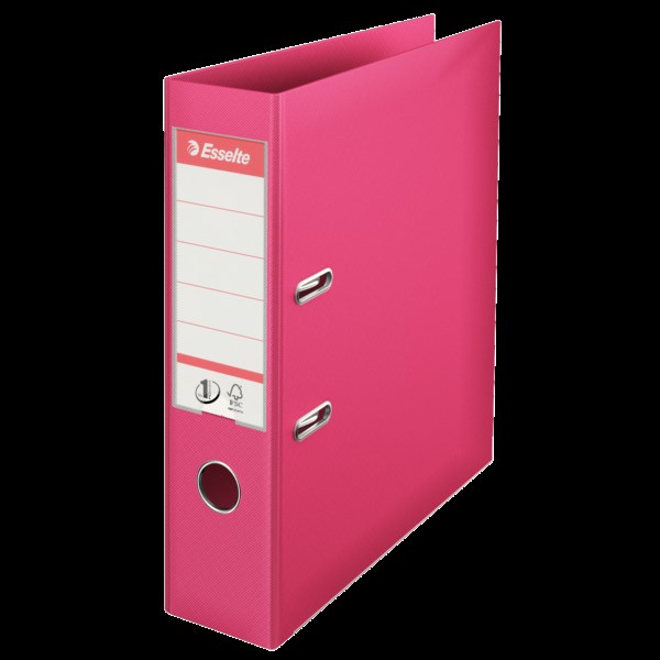 pořadač s pákou A4/75 fuchsiová celopl.ESSELTE 811313