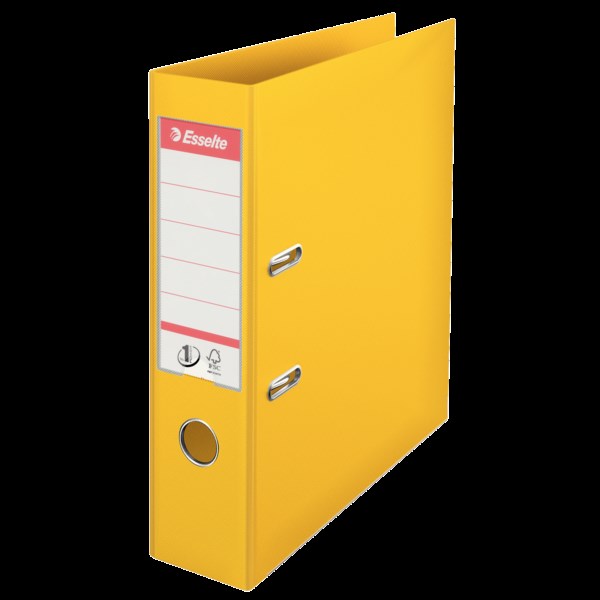 pořadač s pákou A4/75 žlutý celopl.ESSELTE 811310