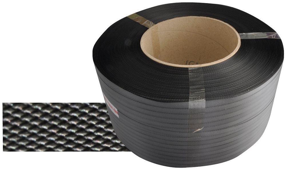 vázací páska 12x0,5 černá d-200mm, 3100m