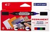 značkovač 1666/4 Permanent double marker, 4 ks 